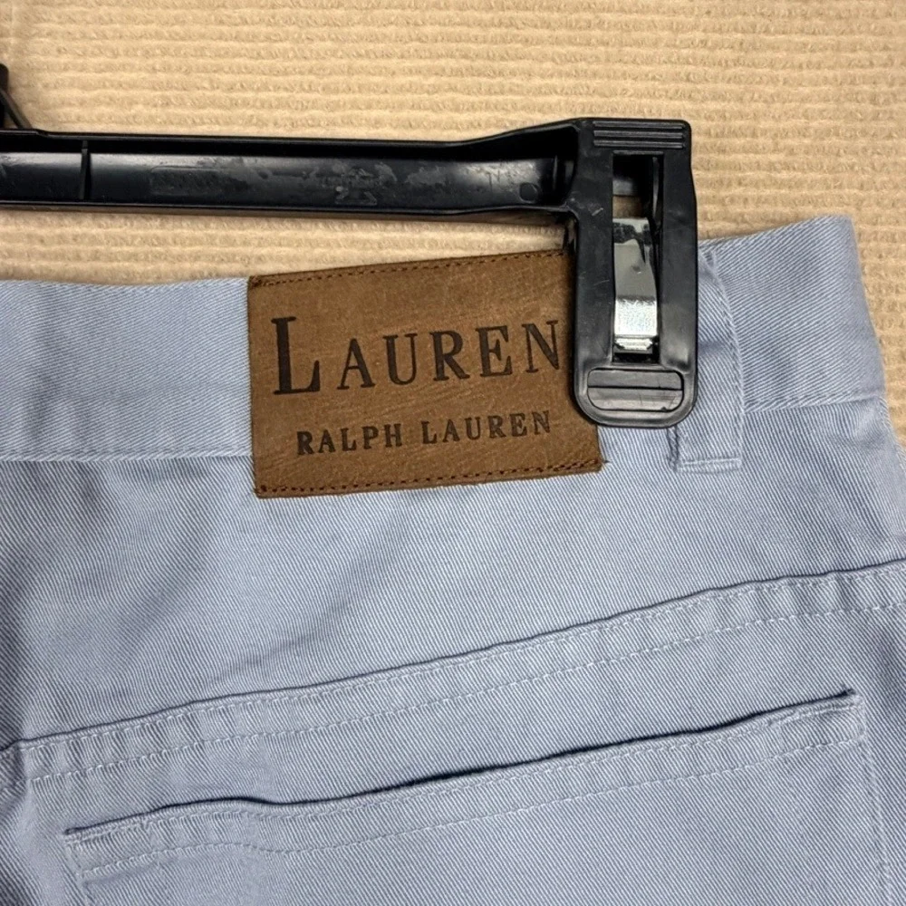 Lauren Ralph Lauren Womens High Rise Straight Leg Pants Blue Size 8